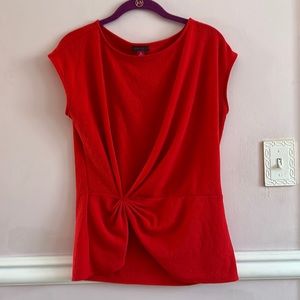 Vince Camuto Clinched Waist Short Sleeve Blouse